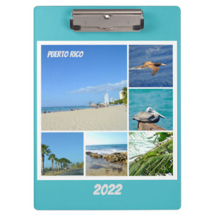 Nature collage of San Juan, Puerto Rico Clipboard