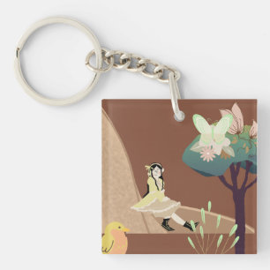 Nature connection keychain
