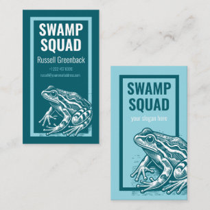 Nature Conservation Frog or Toad Modern Business Card