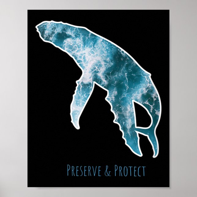 Nature Conservation Whale Environmental Protection Poster (Front)