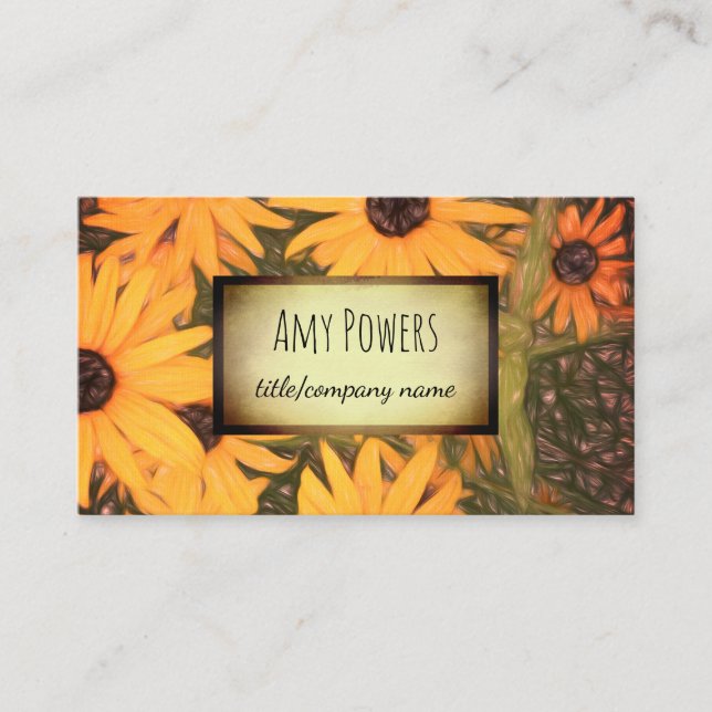nature design custom business card double sided (Front)
