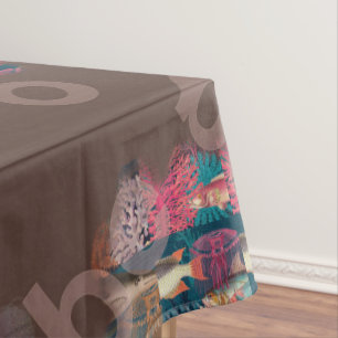 nature elements composition tablecloth