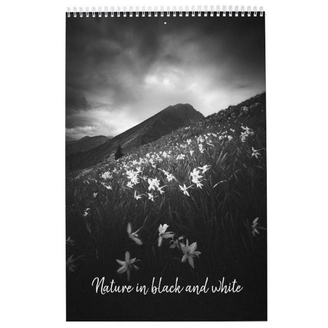 Nature en noir et blanc calendrier photo v1 (Protection)