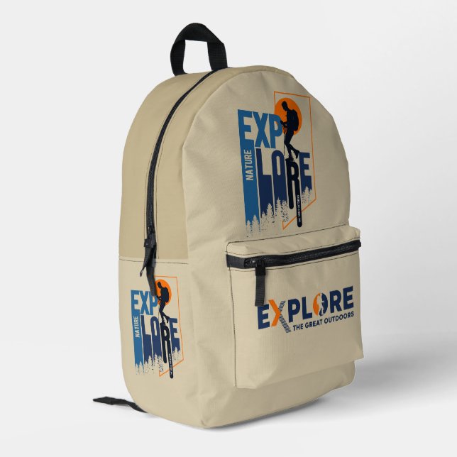 Nature Exploration | Printed Backpack (Men) (Back Corner Left)