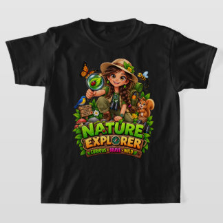 Nature Explorer Kids Outdoor Adventure T-Shirt