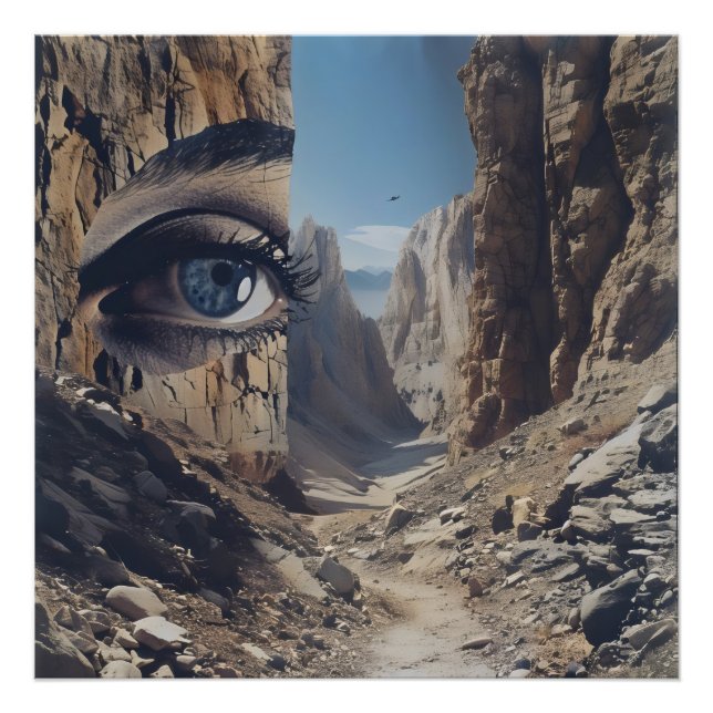 Nature Eye Surrealism Photo Print (Front)