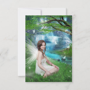 Nature fairy thank you card