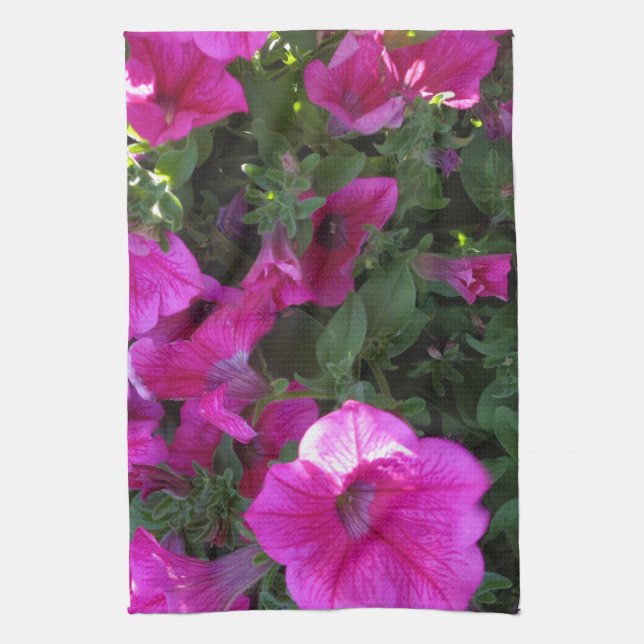 Nature, Flora, Pink Flower Kitchen Towel (Vertical)