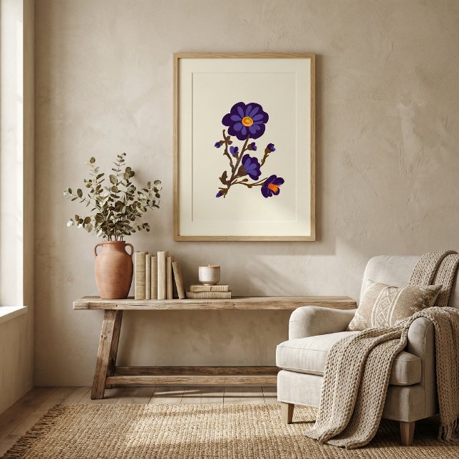 Nature floral  botany illustration poster (Creator Uploaded)