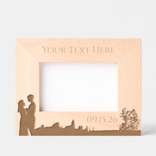 Nature Floral Wedding Personalized Etched Frames