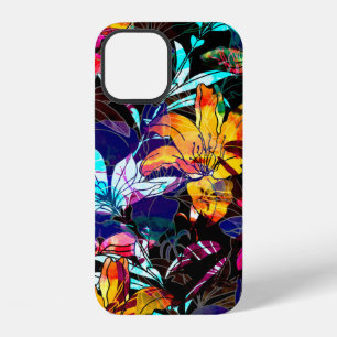 nature flowers and leaves watercolor seamless patt iPhone 12 case