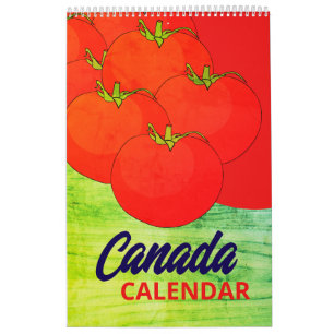 Nature Foods Art   Calendrier mural Canada 2026
