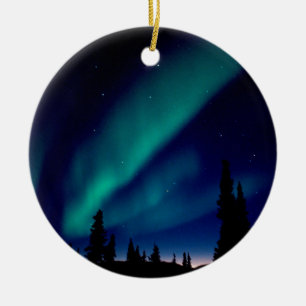 Nature Forces Aurora Borealis Alaska Ceramic Ornament