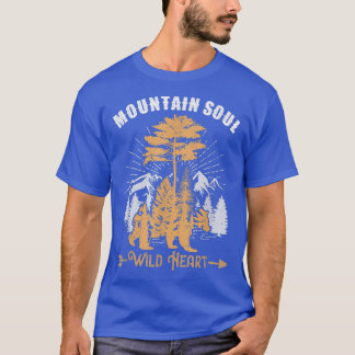 Nature Forest Mountains Trees Wildlife Animal Bear T-Shirt