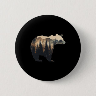 Nature Forest Mountains Trees Wildlife Men Women A 2 Inch Round Button