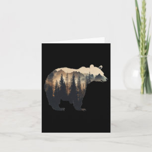 Nature Forest Mountains Trees Wildlife Men Women A Card