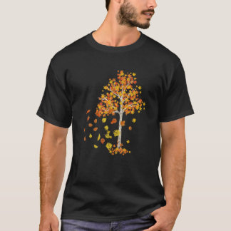 Nature Forest Trees Colorful Autumn Leaves Fall T-Shirt