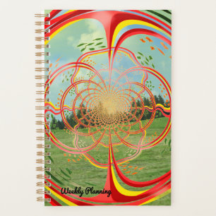 Nature Fractal Burst Weekly Planner