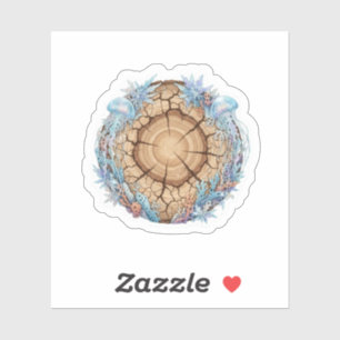 Nature Fusion Tree Rings & Ocean Life design 