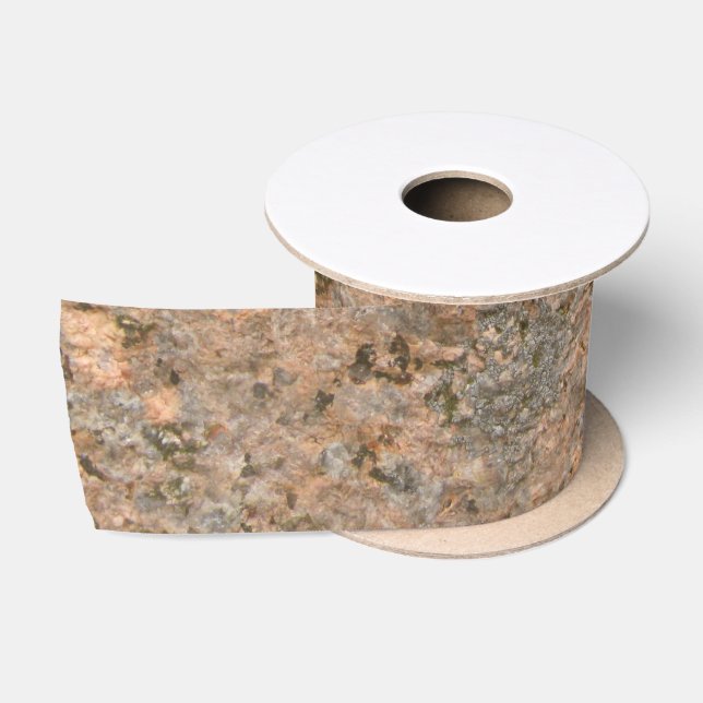 Nature Geology Photo Rock Texture Satin Ribbon (Spool)