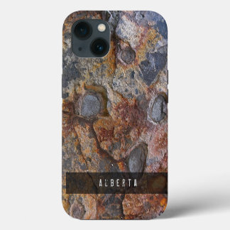 Nature Geology Unique Rock Texture Custom Name iPhone 13 Case