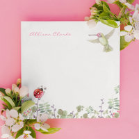 Nature Girl Hummingbird Ladybug Garden Monogrammed