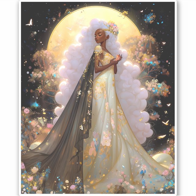 Nature Goddess African American Fantasy Art (Front)