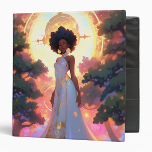 Nature Goddess African American Fantasy Art Binder
