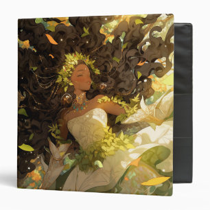 Nature Goddess African American Fantasy Art Binder