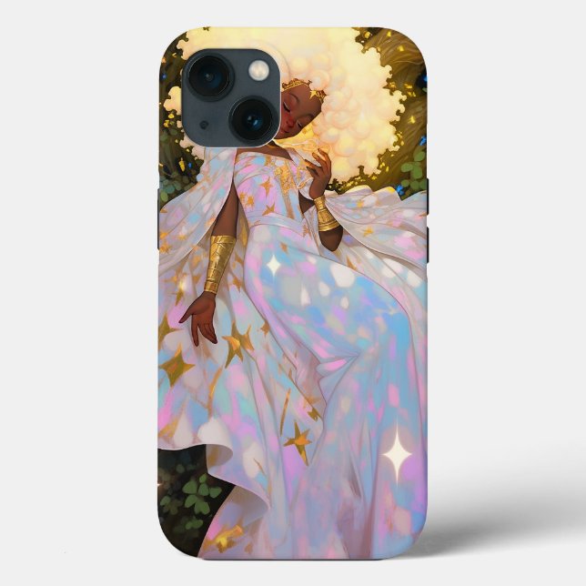 Nature Goddess African American Fantasy Art Case-Mate iPhone Case (Back)