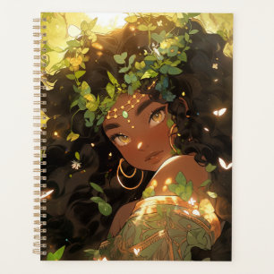 Nature Goddess African American Fantasy Art Planner