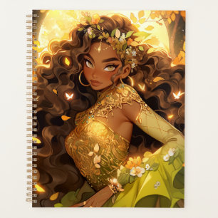 Nature Goddess African American Fantasy Art Planner