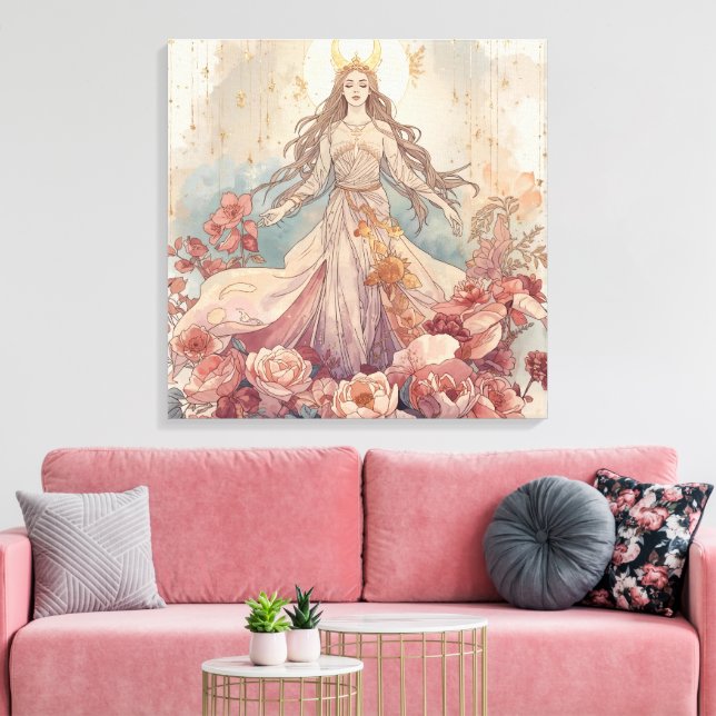 Nature Goddess Boho Wall Art  (Insitu(LivingRoom))