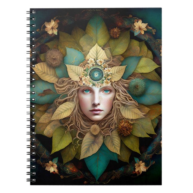 Nature Goddess Mandala Notebook (Front)