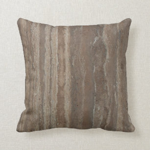 nature granite grey charcoal brown marble stone throw pillow