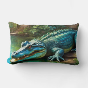 nature graphics lumbar pillow
