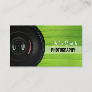 Nature Green Stripe photography business card