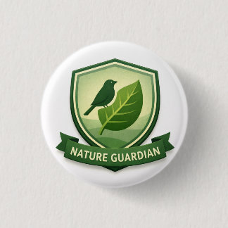 Nature Guardian Explorer | Kids Outdoor Award 1 Inch Round Button