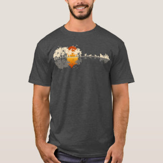 Nature guitar with guitarist and guitar with natur T-Shirt