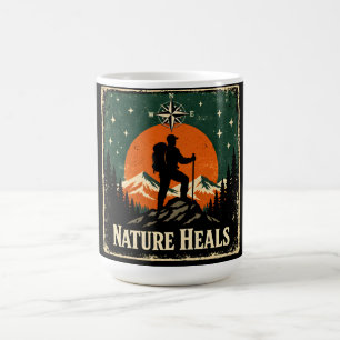 Nature Heals – Outdoor Wellness Mindful Coffee Mug