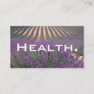 Nature/Health Business Card Purple 
