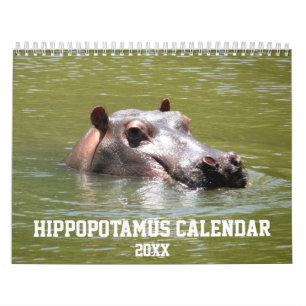 Nature Hippopotamus Calendar