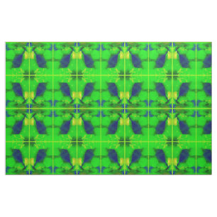 Nature in Lime Green Fabric 2