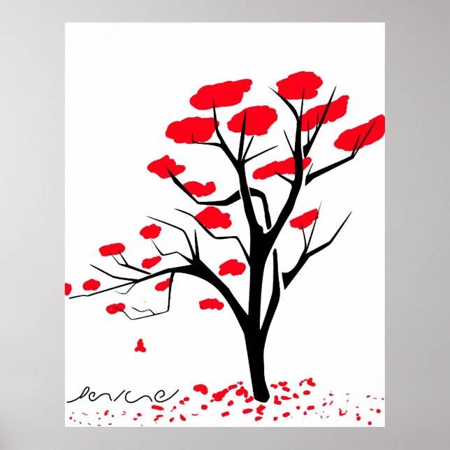 Nature in Red Poster (Front)