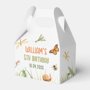 Nature Insect Bugs Birthday Party Favor Box