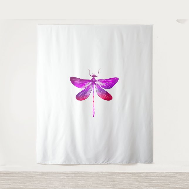 Nature Insect Colourful Dragonflies Abstract Drago Tapestry (Front)