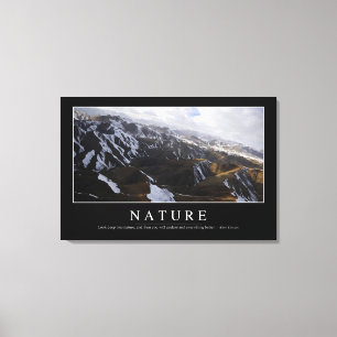 Nature: Inspirational Quote Canvas Print