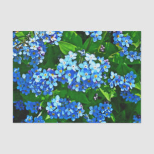 Nature Inspirations Bright Blue Forget Me Nots Tissue Paper
