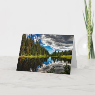 Nature Inspirations Conifer Forest and Lake Card
