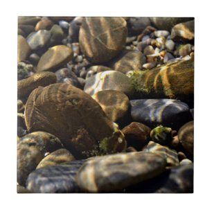 Nature Inspirations Sun Beams Underwater Rocks Tile